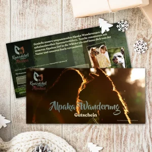 Gutschein Alpaka- und Lama-Erlebnis