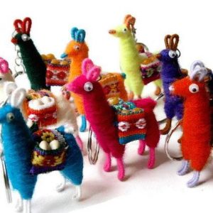 schlüsselanhänger "lama bepackt"