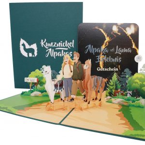 gutschein mit exklusiver 3d popup karte pre sale 