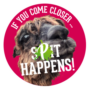 if you come closer....spit happens